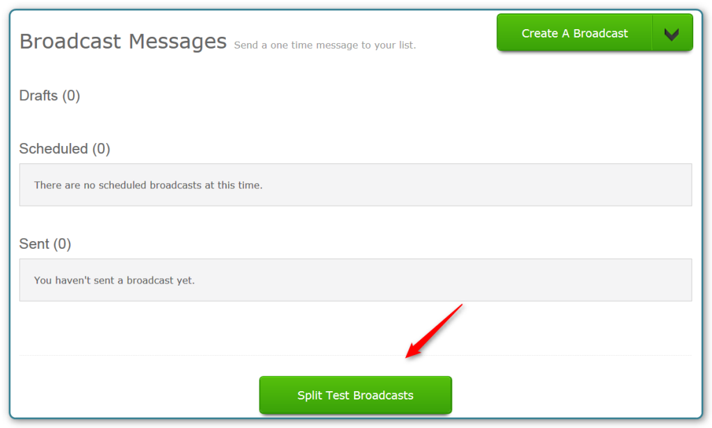 AWeber and WordPress - Broadcast Email Split Test