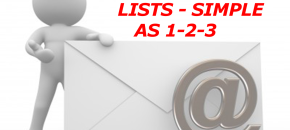 Managing Your Autoresponder Lists - As Simple as 1-2-3