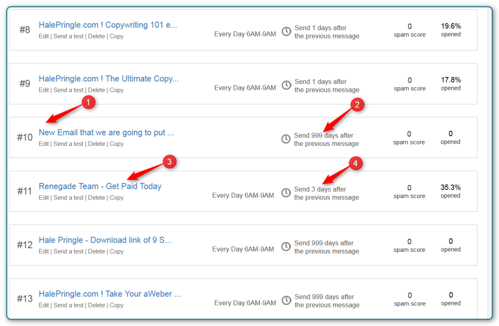 Inserting Emails Into a Follow Up Sequence - After Emails has been moved