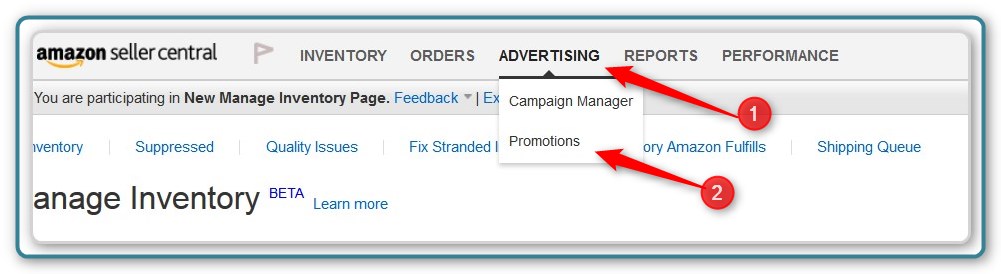 Promotion Code - Start the Process
