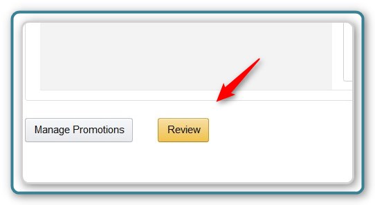 Promotion Code - Display the Review Page