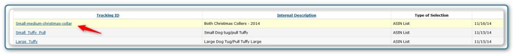 Promotion Code - Selection LIsts